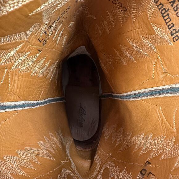 Lucchese Hornback Caiman Tail Buffalo Pony Boots Men's 14 D Brown Limited L1324 - Picture 8 of 12